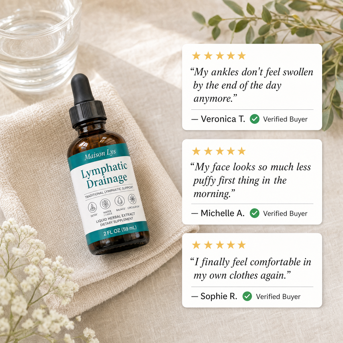 Maison Lys Lymphatic Drainage Drops